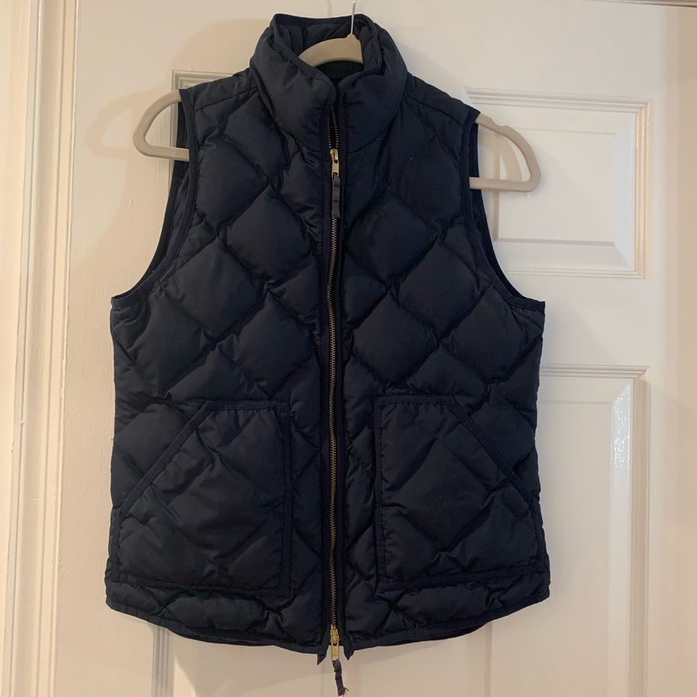 J.Crew Navy Down Puffer Vest